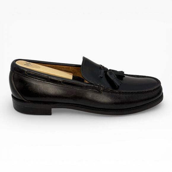 Sebago Classic Will Penny Loafers Men\'s 12AA Black Handsewn Leather Slip On